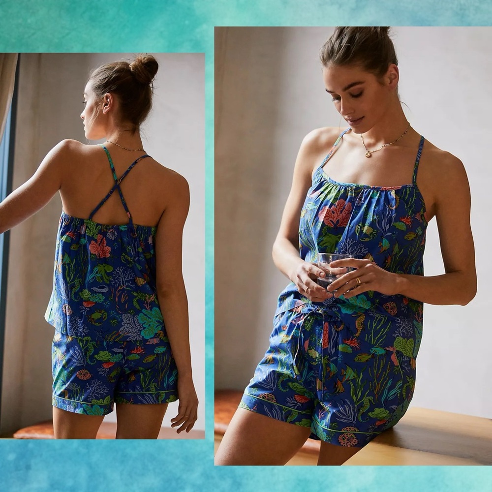 printfresh • oceania cami short set **top only** s
